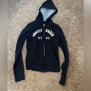 ⭐️EUC - Abercrombie Kids XL Navy Hooded Zip-Up Sweatshirt